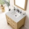 James Martin Vanities Breckenridge 30in Single Vanity, Light Natural Oak w/ 3 CM Eternal Jasmine Pearl Top 330-V30-LNO-3EJP - alternate 7